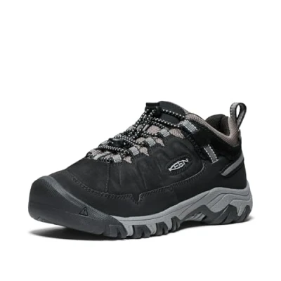 Image of Keen Targhee IV WP Unisex Hiking shoes for kids, Size: 13k, Black Leather and textile