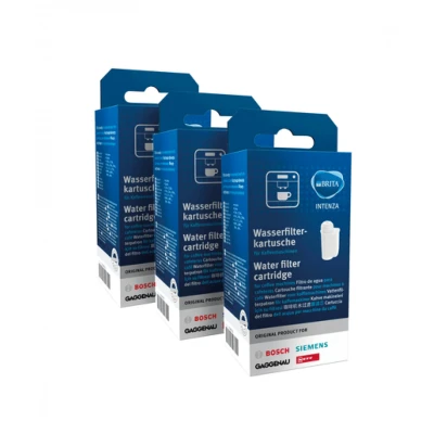Image of Bosch Siemens 17000706 water filter coffee machine 3 x brita intenza filters for machines