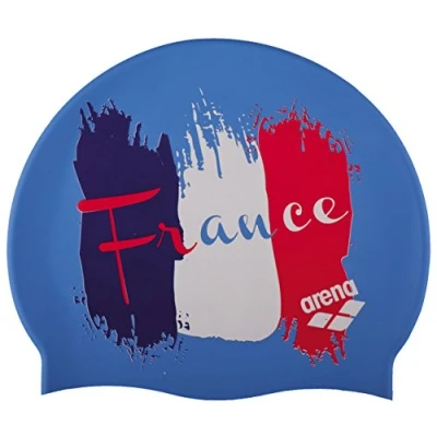 Image of Arena 1e368 Children&#039;s Swimming Cap, Children&#039;s, 1E368, Flag France, One Size