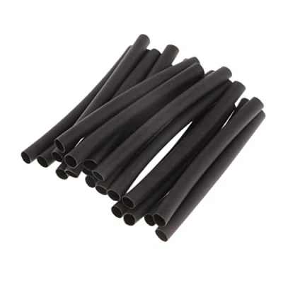 Image of TOOYFUL 20pcs Rubber Heat Shrink Tube 3mm Joint for Carp Fishing Rigs, Black