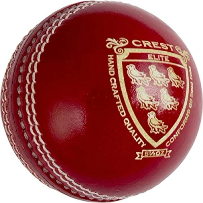 Image of Gray Nicolls Cricket Sports Ball Crest Elite 5.5Oz Red