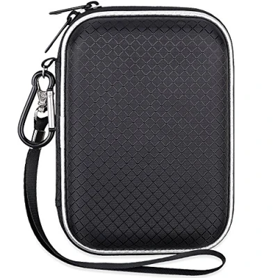 Image of Lacdo External Hard Drive Carrying Case for Western Digital WD My Passport Mac Ultra/WD Black P10/WD Elements 2.5 inch EVA Portable Storage Cable HDD 1TB 2TB 3TB 4TB 5TB Travel Cover,