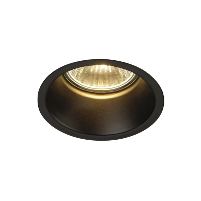 Image of SLV Horn recessed spotlight GU10, matt black