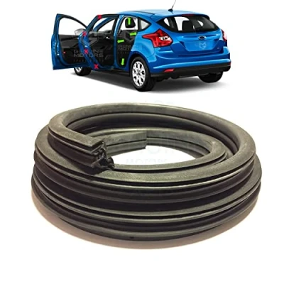 Image of Rear Door Weatherstrip Rubber Seal Replacement For Focus MK3 (2010 2018)