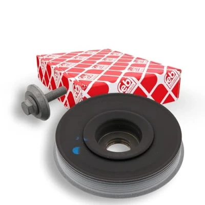 Image of Y60311401, Y60311401S1 Crankshaft Pulley FEBI BILSTEIN 33791 6PK 154mm 5 with screw BMTS Turbo NEW MINI: Hatchback, Clubman, PEUGEOT: Partner I Van