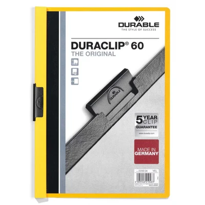 Image of Durable Duraclip 60, Clip File for 1 60 Sheets A4 Yellow