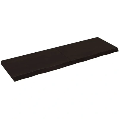 Image of vidaXL Table Top Dark Brown 160x50x(2 6) cm Treated Solid Wood Oak