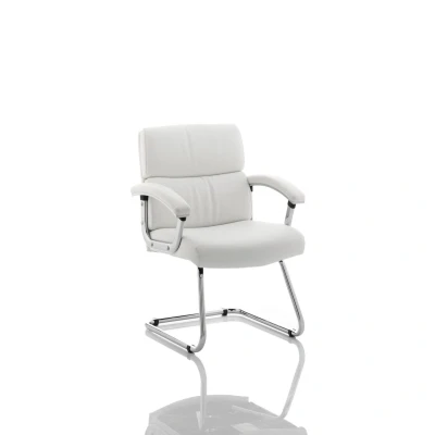 Image of Desire Cantilever Chair with Arms White