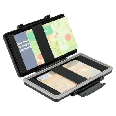 Image of JJC Water Resistant RFID Blocking Wallet, Credit Card Holder, &amp; ID Cases, Wallet for Men, Money Clip Organizers Sport Easily Access