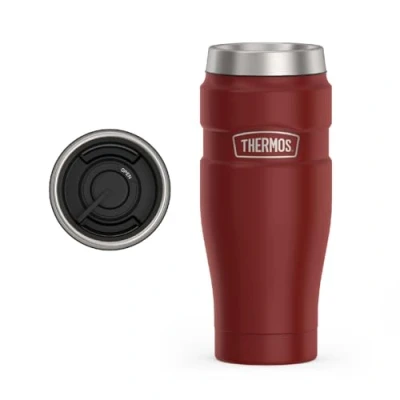 Image of Thermos SK1005MR4 Stainless King Tumbler, 16 Ounce, Matte Red
