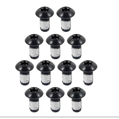 Image of Chooee Bike Disc Brake Rotor Bolts M5x10mm,12pcs Bicycle Rotors Screw for MTB/Mountain Black