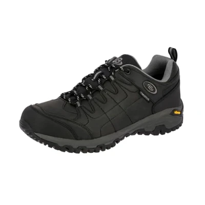 Image of Brütting Unisex Blackburn Low Rise Hiking Boots, Black Gray Gray, 8 UK
