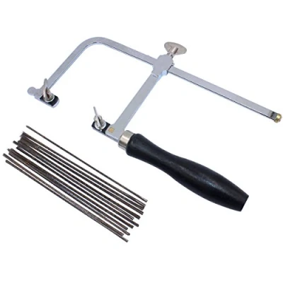 Image of NIUPIKA Jeweler&#039;s Saw Frame Adjustable with 144 Blades Professional Jewelry Making Kit