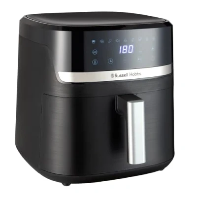 Image of Russell Hobbs Air Fryer [8.3L,Max 200℃, 1800W] (9 Programs, Oil Free Cooking, Rapid Technology, Touchscreen, Auto Shut Off, Keep warm, Roast, Bake, Grill, Dishwasher safe parts) Satisfry 27632