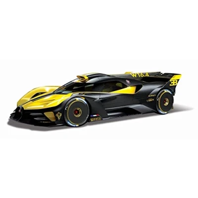 Image of Bburago B18 11047Y Bugatti BOLIDIE Super Car 1:18 Scale Die Cast, Yellow