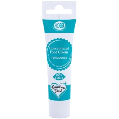 Image of Rainbow Dust ProGel® Concentrated Food Colour, Turquoise Colouring Gel For Baking and Cake Decorating, 25g Tube