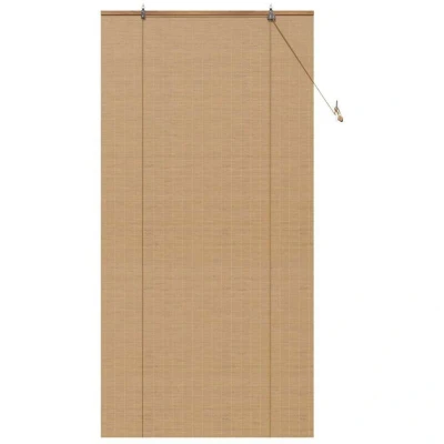 Image of vidaXL Window Blinds &amp; Shades Light Brown 110 x 220 cm Bamboo