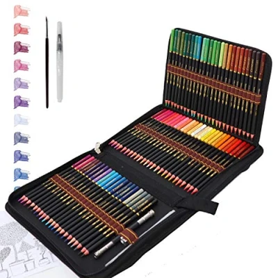 Image of Zeybe Watercolour Pencils Set, 72 Professional Coloured for Adult and Kids, Art Drawing Colouring Pencils, Perfect Creating Paintings