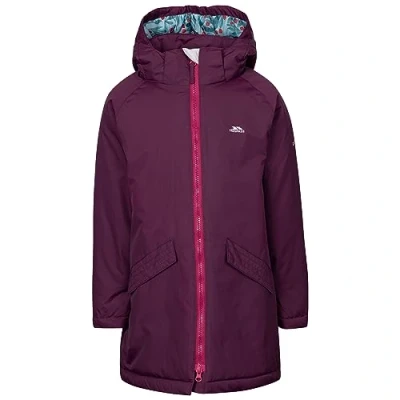 Image of Trespass Girls Waterproof Jacket Hooded Windproof Observe