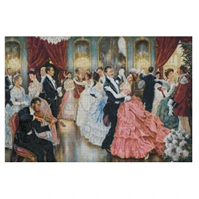 Image of sweethome in The Ball Series 2,14ct Counted Cross Stitch kit,400 * 269stitch,82 64cm Egyptian Cotton Big Kits