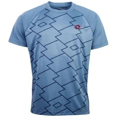 Image of Lotto Training Print Tshirt, Men&#039;s, Size: Large, Coronet blue