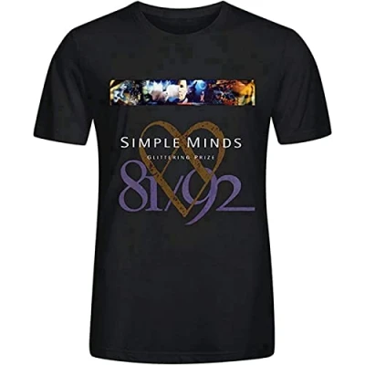 Image of Simple Minds Glittering Prize 8192 Men T Shirts L Black
