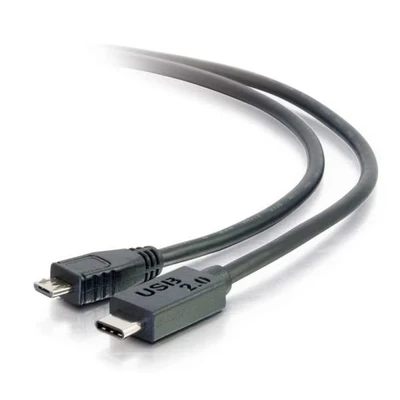 Image of C2G 1m USB 2.0 Type C to Micro B cable M/M black (M) 1 m