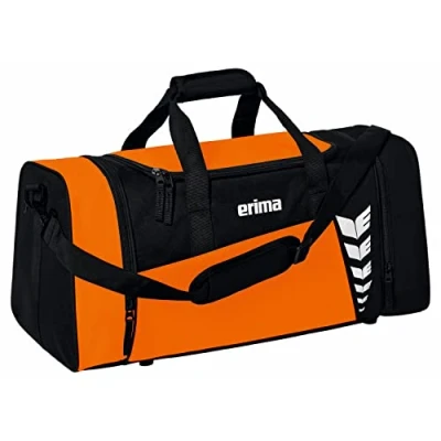 Image of Erima Six Wings Sports Bag, Orange/Black, M, Western