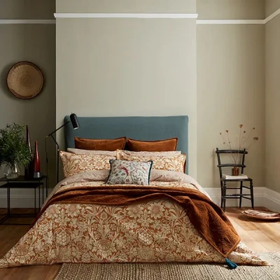 Image of Morris &amp; Co Sunflower Duvet Cover Double Saffron