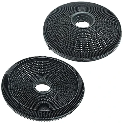 Image of SPARES2GO Carbon Charcoal Filter compatible with Bosch, fits Neff &amp; Siemens Cooker Hood/Extractor Fan Vent (2 x 190 mm Filters)