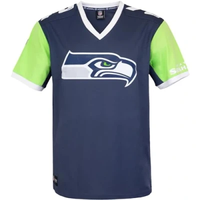 Image of Fanatics Recovered NFL Team Colour Block Jersey, Seattle Seahawks, XL