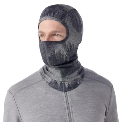 Image of Smartwool Thermal Merino Balaclava Charcoal Foggy Pines