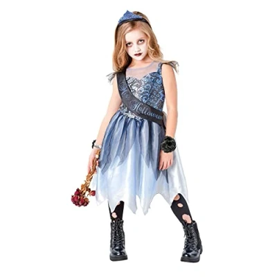 Image of Rubie&#039;s 3004199 10000 Official Miss Halloween Costume, Girls, Multicolour, 9 10
