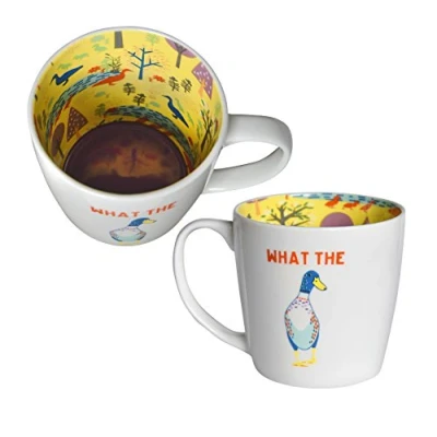 Image of Two Up Down What The Duck Inside Out Mug in Gift Box Special Mugs Gifts