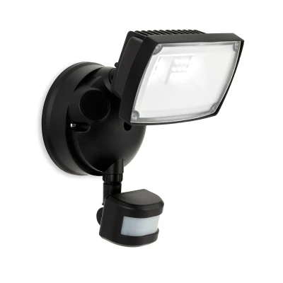 Image of Reflex LED Security Single Wall with PIR Black IP54