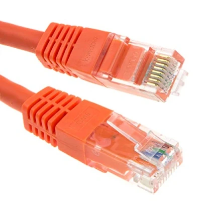 Image of kenable Ethernet Network Cable Cat6 GIGABIT RJ45 COPPER Internet Patch Lead 1m Orange [1 metres]