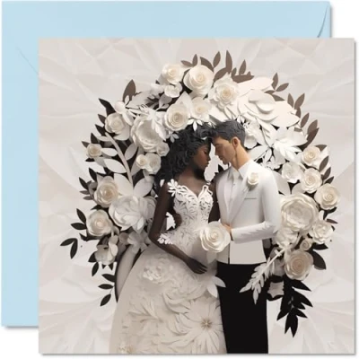 Image of Wedding Cards for Couples Have and Hold Congratulations Happy Engagement Gifts, Congrats Well Done Card, 145mm Marriage Greeting Fiance Fiancee (NOT 3D or Pop Up)