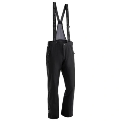 Image of maier sports men&#039;s Anton light ski trousers, snow pants with suspenders, waterproof and windproof Black