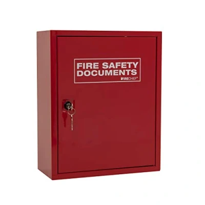 Image of Firechief Document Cabinet with Key Lock Red, A4