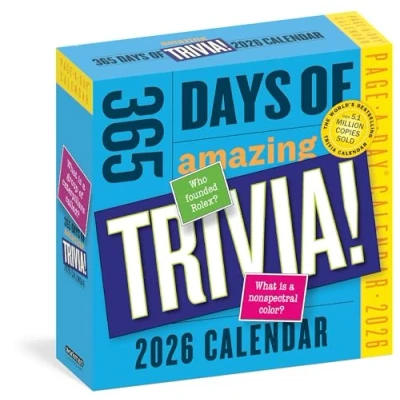 Image of 365 Days of Amazing Trivia Page A Day® Calendar 2026