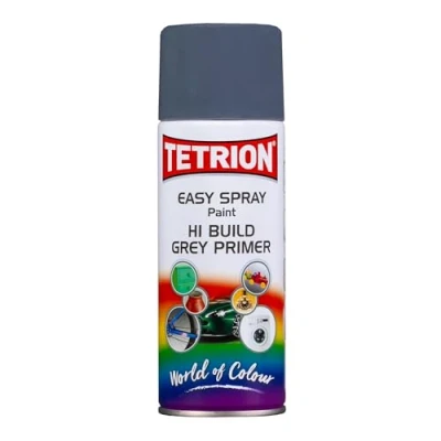 Image of Tetrion Easy Spray Paint, Hi Build Grey Primer, 400 ml