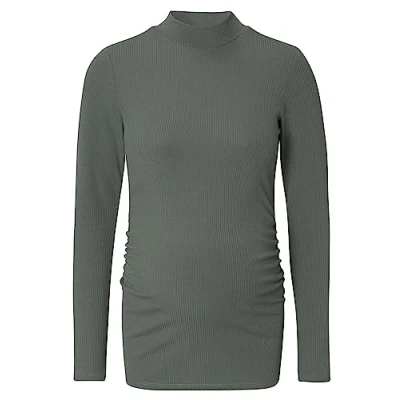 Image of Noppies Women&#039;s Sira Rib top LS T Shirt, Olive P627, Large