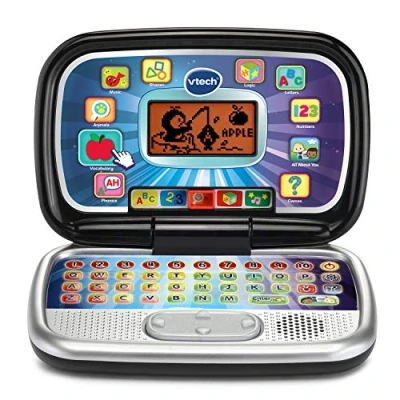 Image of VTech Play Smart Preschool Laptop, Black