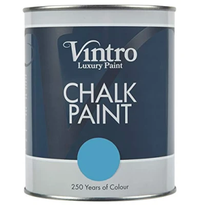 Image of Vintro Chalk Paint Furniture Shabby Chic Upcycle Decorate Ultra Matt Finish 1 Litre (Trinity)