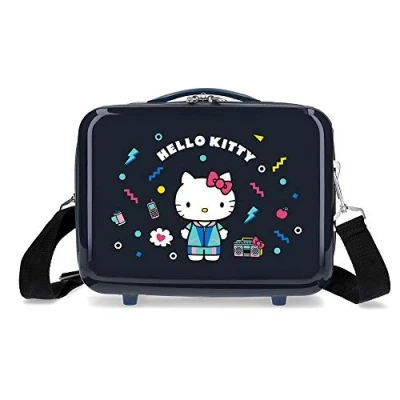 Image of Hello Kitty Castle Adaptable Beauty Case Blue 29x21x15 cm ABS
