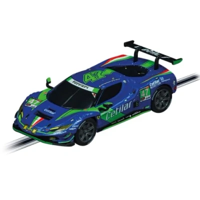 Image of Carrera GO!!! 20064243 Ferrari 296 GT3 Cetilar Racing No47 I 1:43 Scale Slot Car With Original License Suitable For Ages 6 Years+