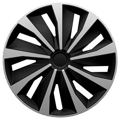 Image of AUTO STYLE Set wheel covers Grip 15 inch silver/black