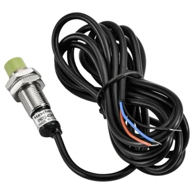 Image of Heschen Inductive Proximity Sensor Switch PR12 4DN2 Cylindrical Type, 4mm Sensing, M12 Round, 12 24VDC 3 Wire, Non Shielded, NPN NC(Normally Closed) CE