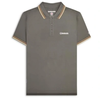 Image of Lambretta Mens Short Sleeve Polo Shirt (UK, Alpha, 4XL, Regular, Granite)