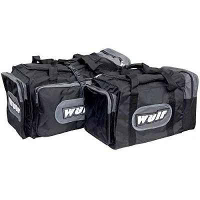 Image of WULFSPORT NEW JUMBO LUGGAGE Kit Bag Motorbike Motocross Enduro Off Road Trials Grey